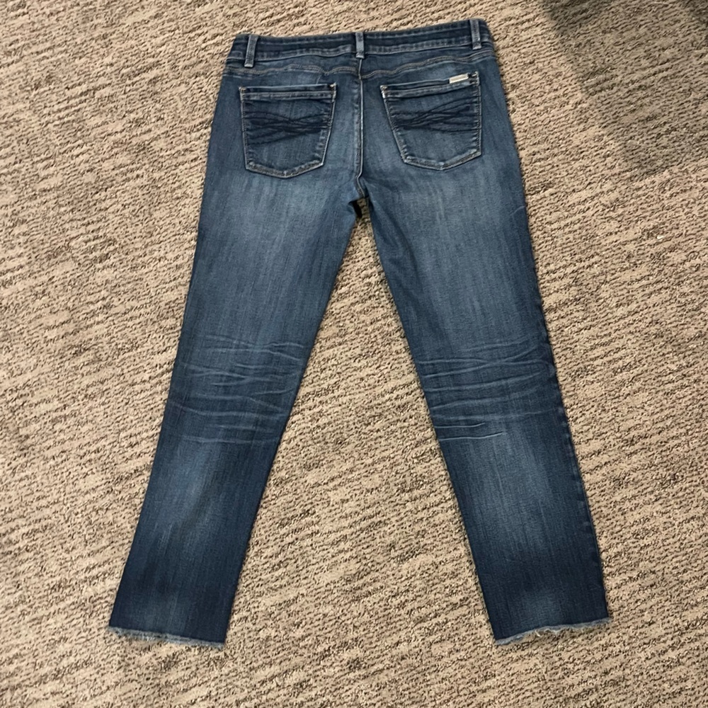 White House Black Market Dark Blue cropped Slim Jeans - Picture 5 of 5